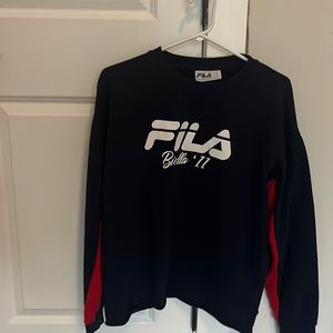 oversized fila sweater